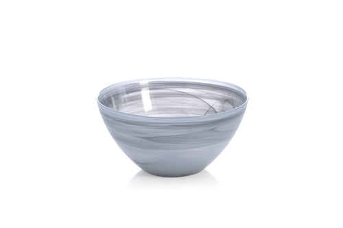 MEDIUM POLISHED ALABASTER ROUND BOWL, STONE