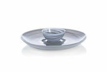 POLISHED ALABASTER CHIP AND DIP SET, STONE