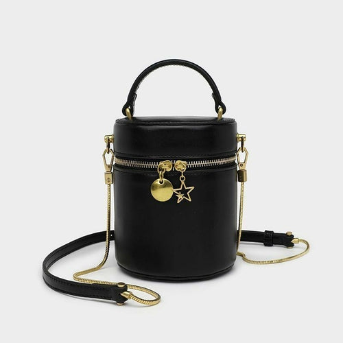 Women Bucket Handbag -PU Leather