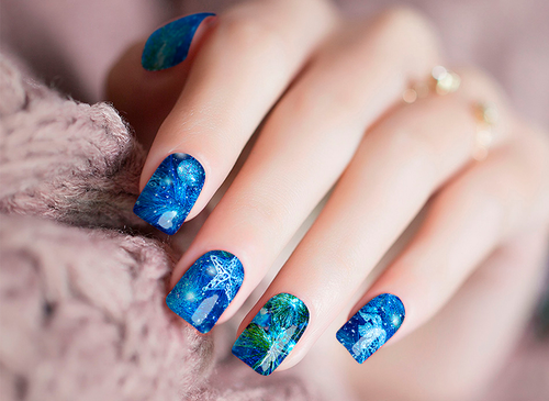 Nail Polish Stickers! 16-Nail Set