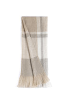 ALVA THROW, BEIGE- 78" X 27"