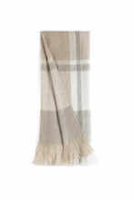 ALVA THROW, BEIGE- 78" X 27"