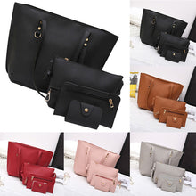 4Pcs Women's Leather handbag