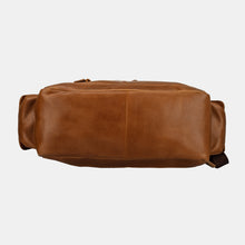 Unisex Finelaer Brown Leather Backpack/Laptop