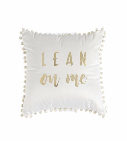 LEAN ON ME PILLOW, IVORY
