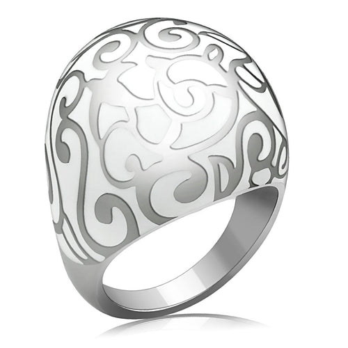 Women Stainless Steel No Stone Rings TK215