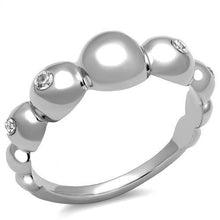 Women Stainless Steel Cubic Zirconia Rings TK3087