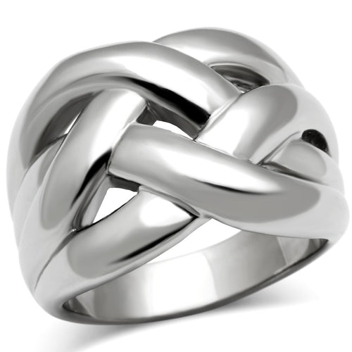 Women Stainless Steel No Stone Rings TK396