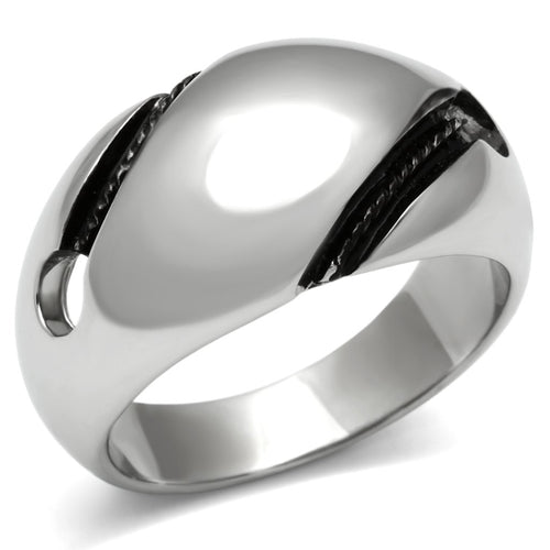 Women Stainless Steel No Stone Rings TK524