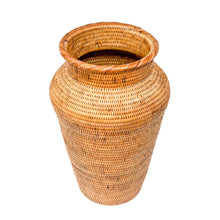 HONEY RATTAN DECOR VASE- Made by Talented Women Artisans in Bali