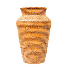 HONEY RATTAN DECOR VASE- Made by Talented Women Artisans in Bali