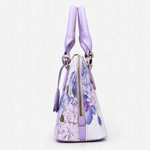 Women Handbag Leather Flower Print