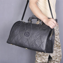 Duffle Bags-Men Genuine Leather Large Capacity Vintage Duffle Bag-8151-b