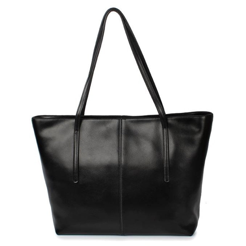 Top Quality Genuine Leather Woman Handbags-Large Capacity-Tote