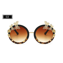 Women Round Sunglasses -Butterfly Frame