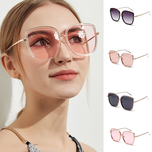 Women Large Frame Sunglasses-Integrated UV Glasses