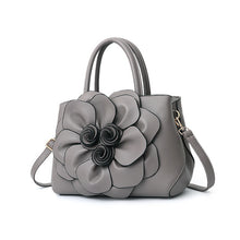 Women Leather Hand Bag- Flower Design