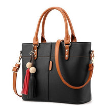 Women Designer Tassel Leather Shoulder Bag